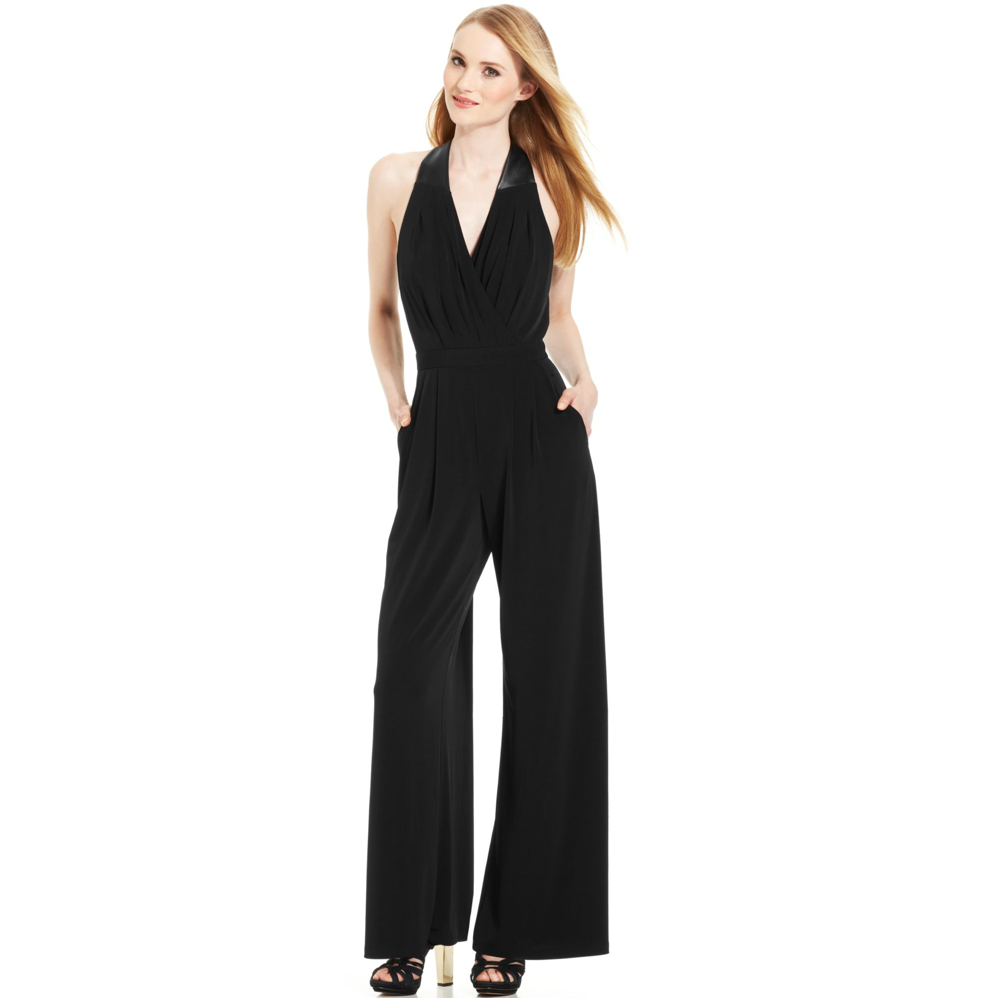 vince camuto halter jumpsuit