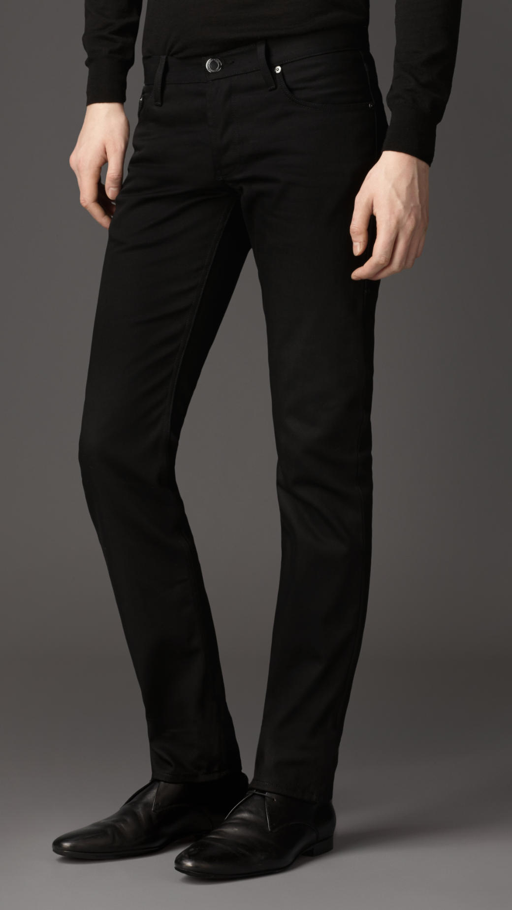 Slechte factor Welkom bijgeloof Burberry Steadman Black Slim Fit Jeans for Men | Lyst