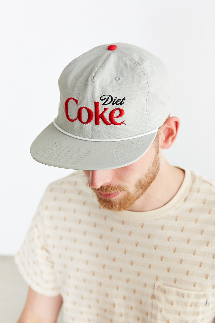 Urban Outfitters Diet Coke Crushable Snapback Hat in Gray for Men | Lyst