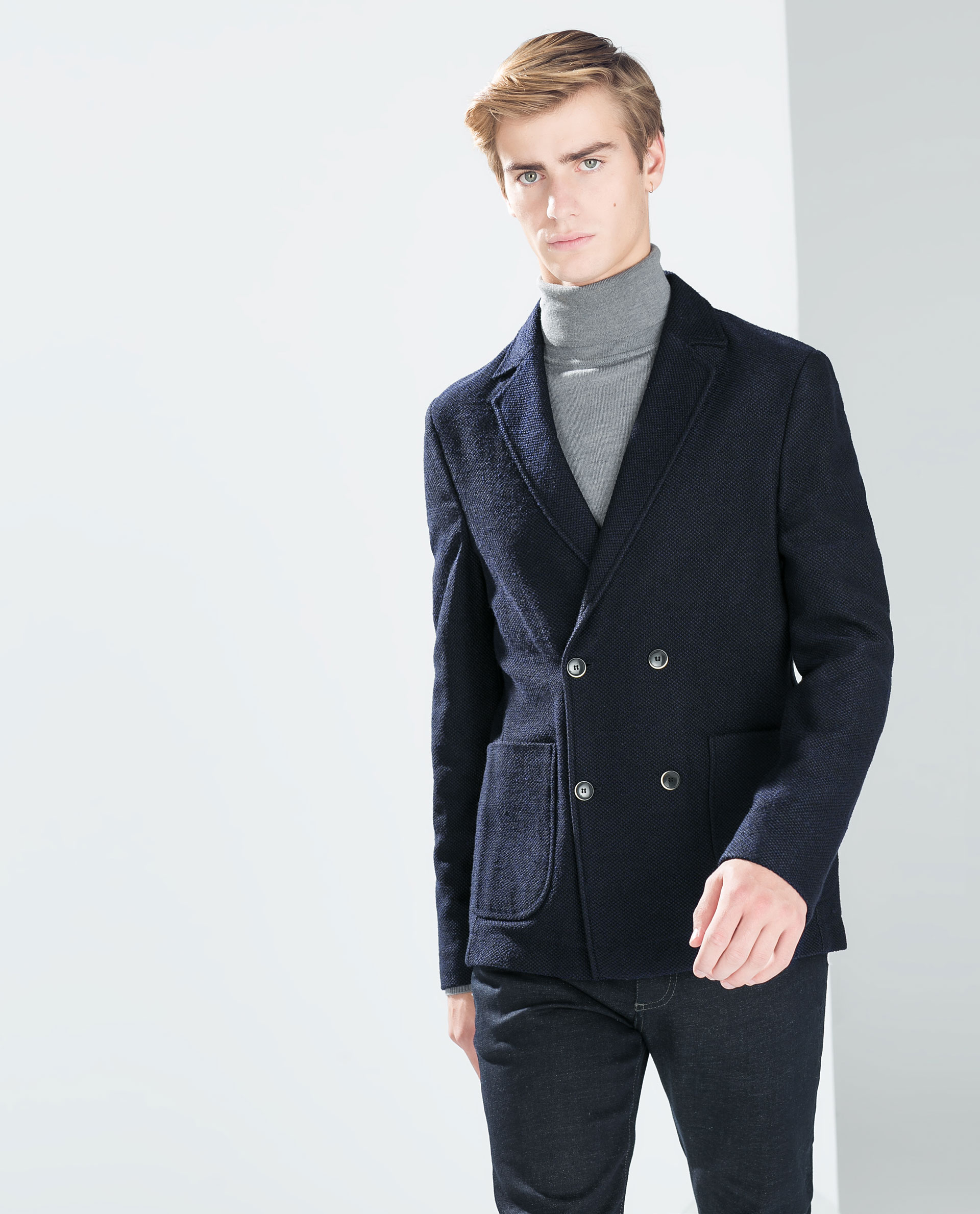 zara black suit jacket