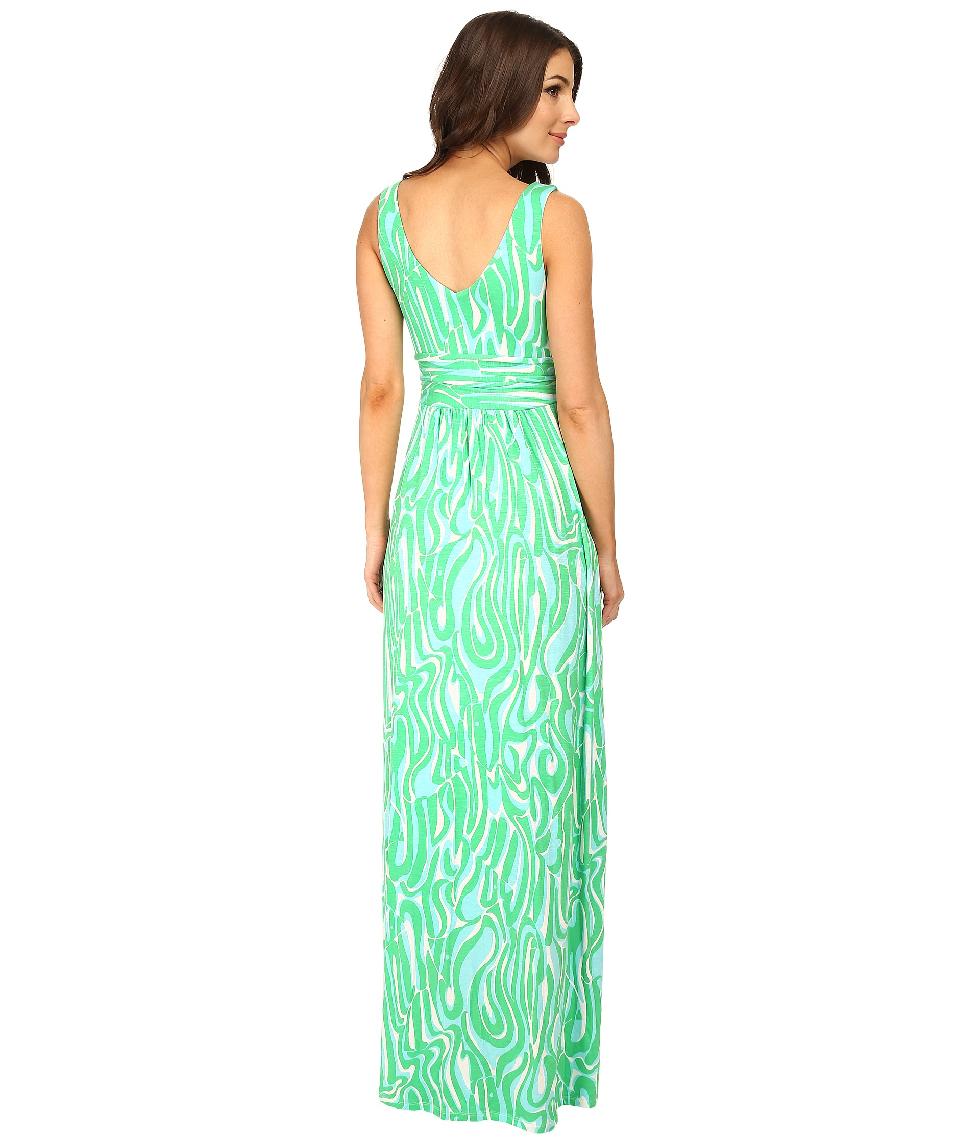 lilly pulitzer green maxi dress