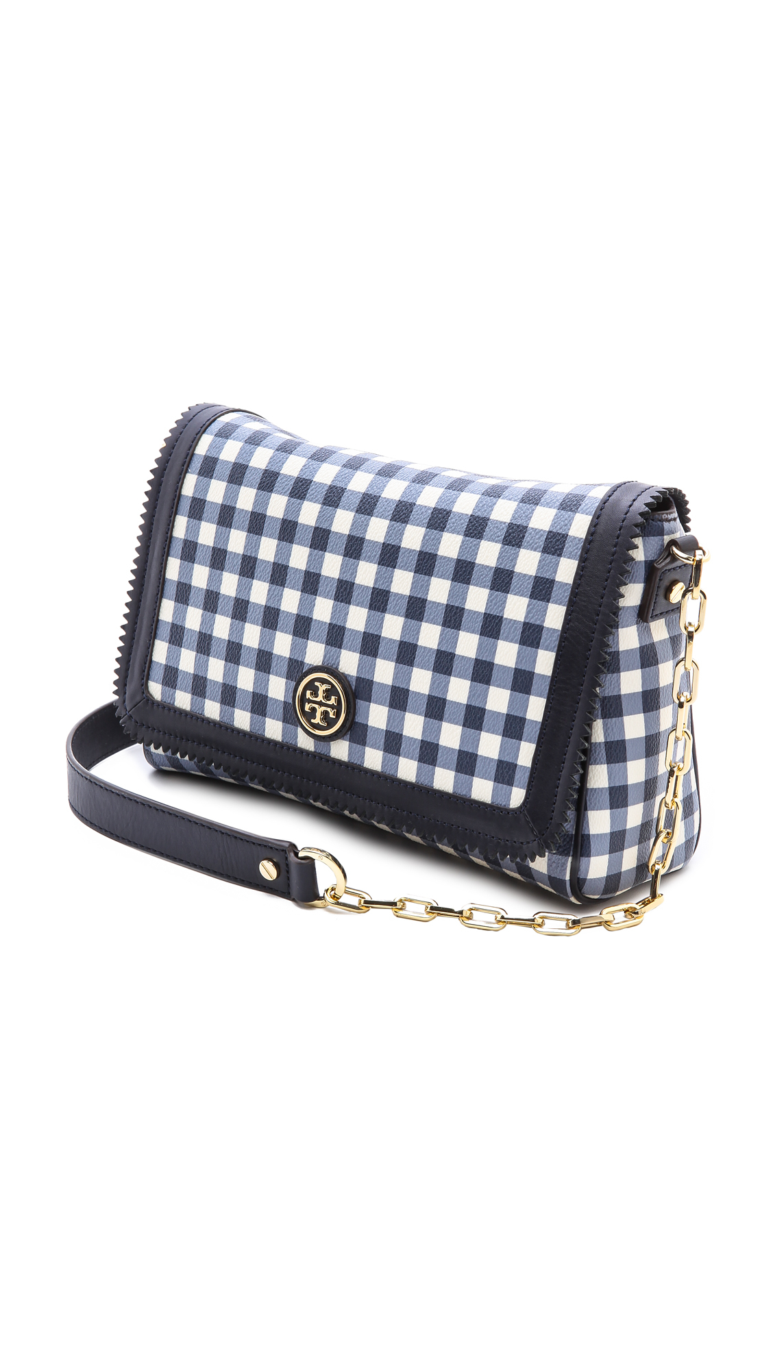 Tory Burch Navy Gingham Purse outlet AUTHENTIC