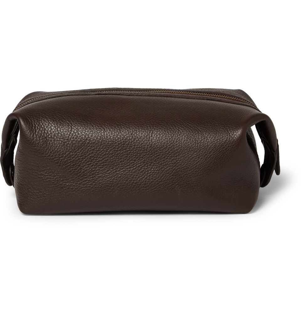 polo ralph lauren leather wash bag