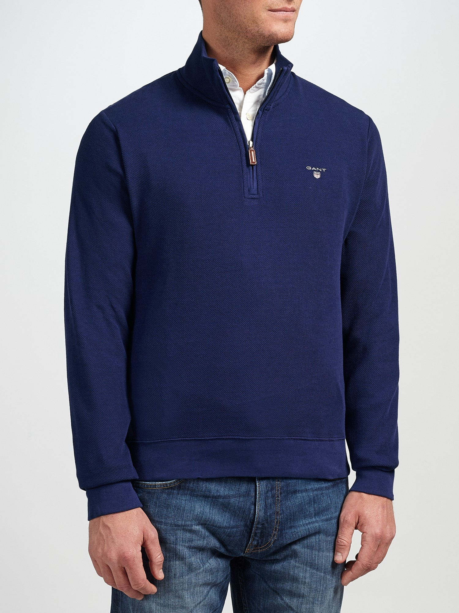 gant half zip knit jumper