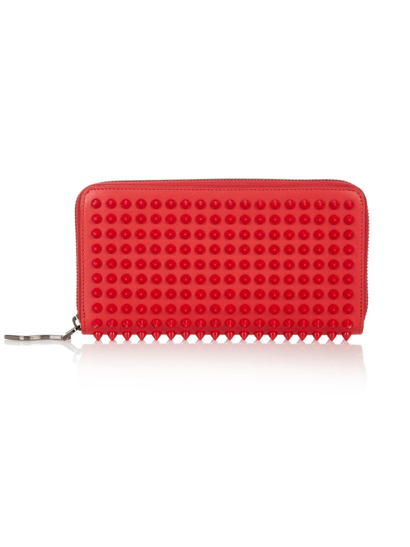 Christian Louboutin, Panettone pink rainbow spikes wallet