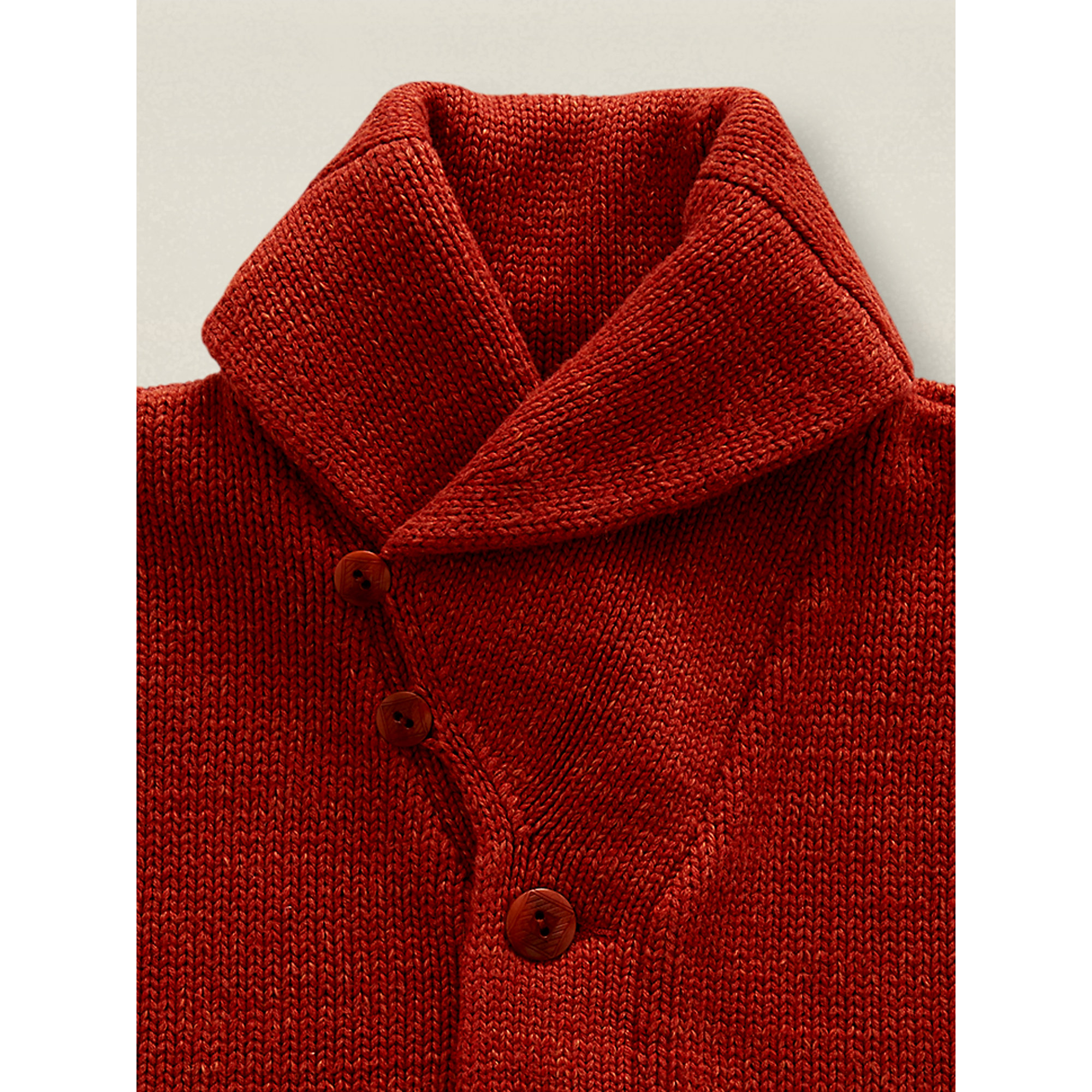 mens red shawl collar cardigan sweater