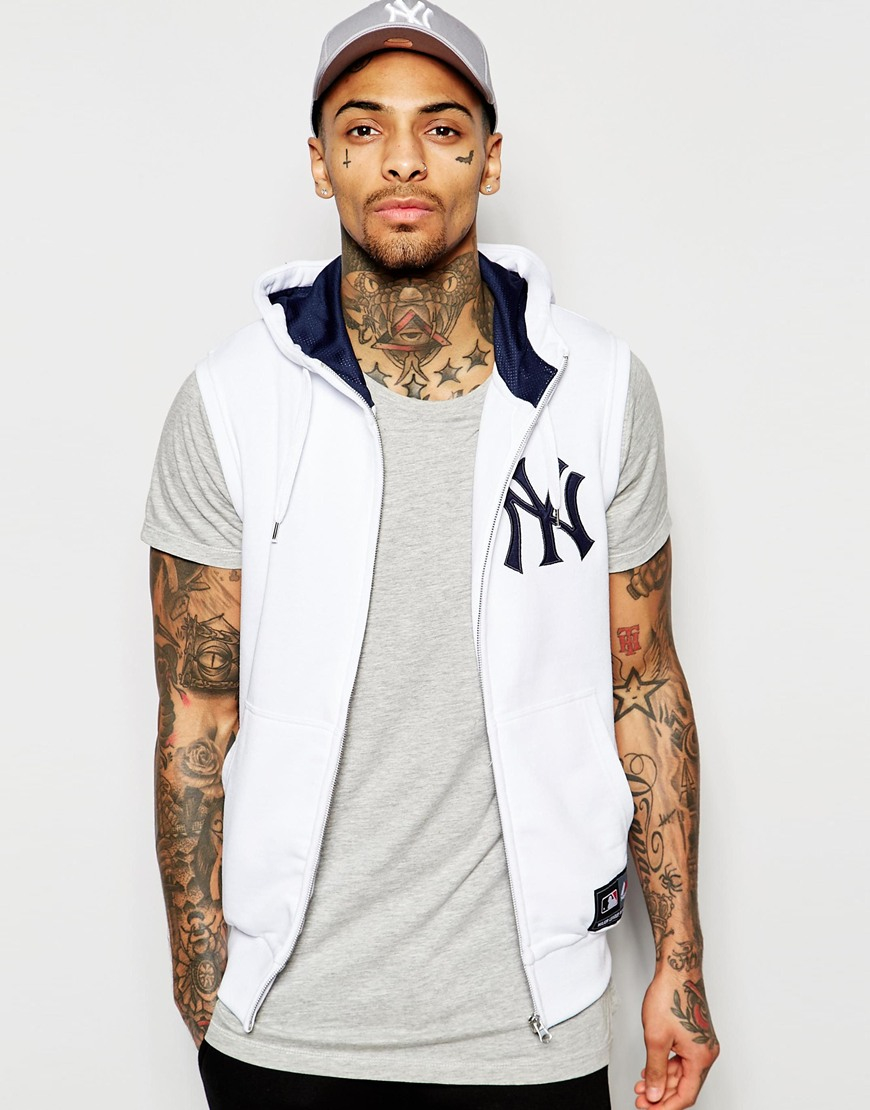 yankees sleeveless hoodie