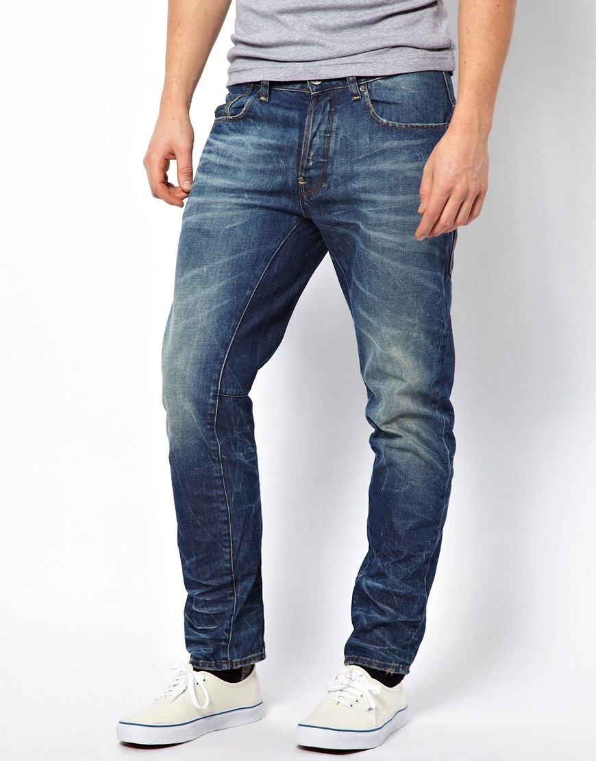 G-Star RAW G Star Jeans A Crotch Regular Tapered Lexicon Medium Aged in ...
