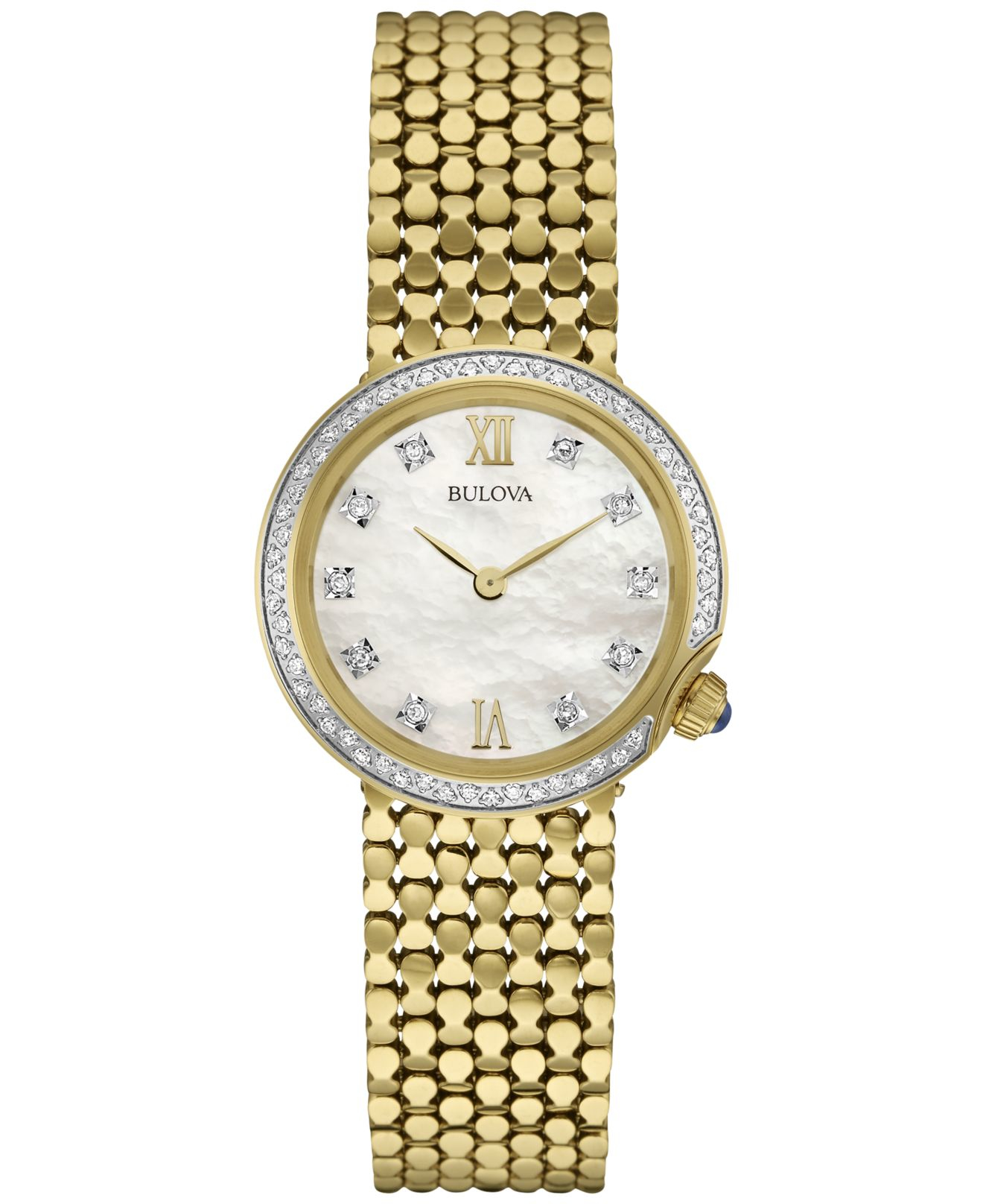 Bulova Women's Diamond (1/6 Ct. T.w.) Goldtone Stainless Steel