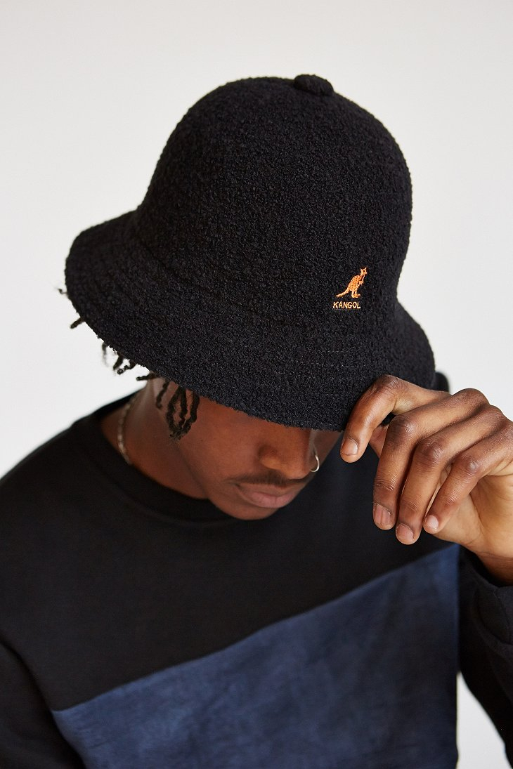 kangol bermuda bucket hat black
