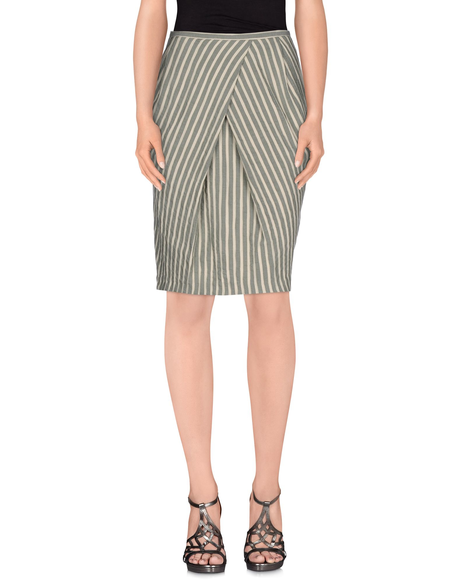 Momoní Knee Length Skirt in Gray (Grey) - Save 72% | Lyst