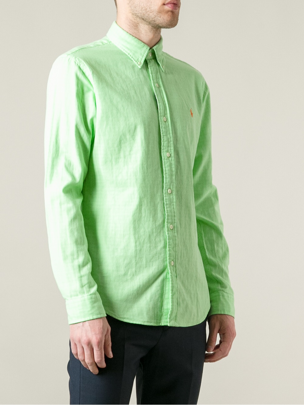 Polo Ralph Lauren Madras Button Down Shirt in Green for Men
