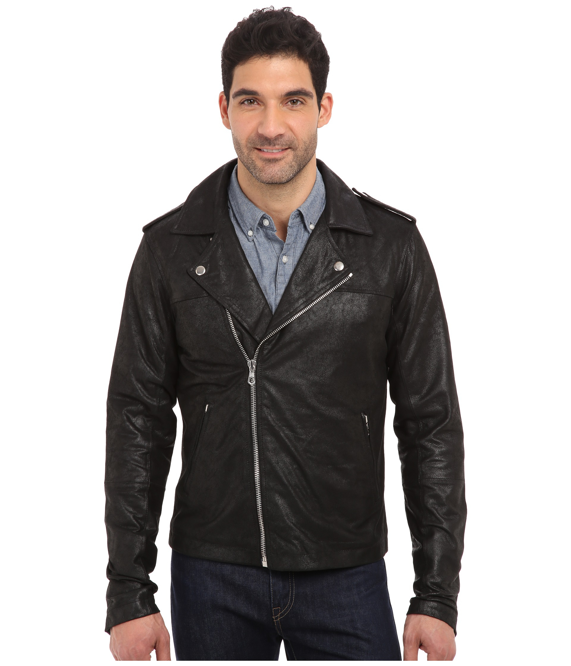 joe's jeans leather moto jacket