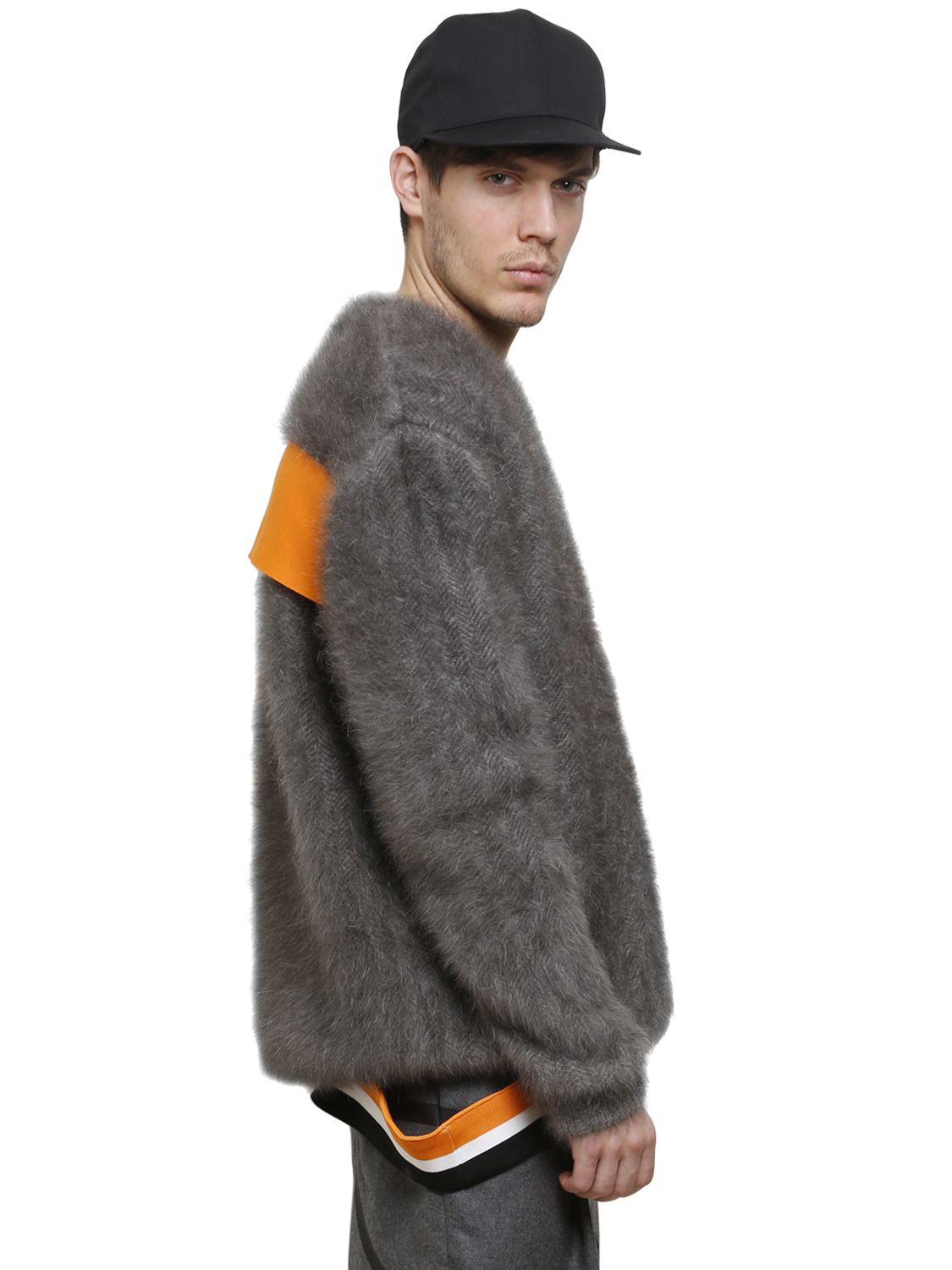 Lyst - Givenchy Columbian Fit Fluffy Angora Sweater in Gray for Men