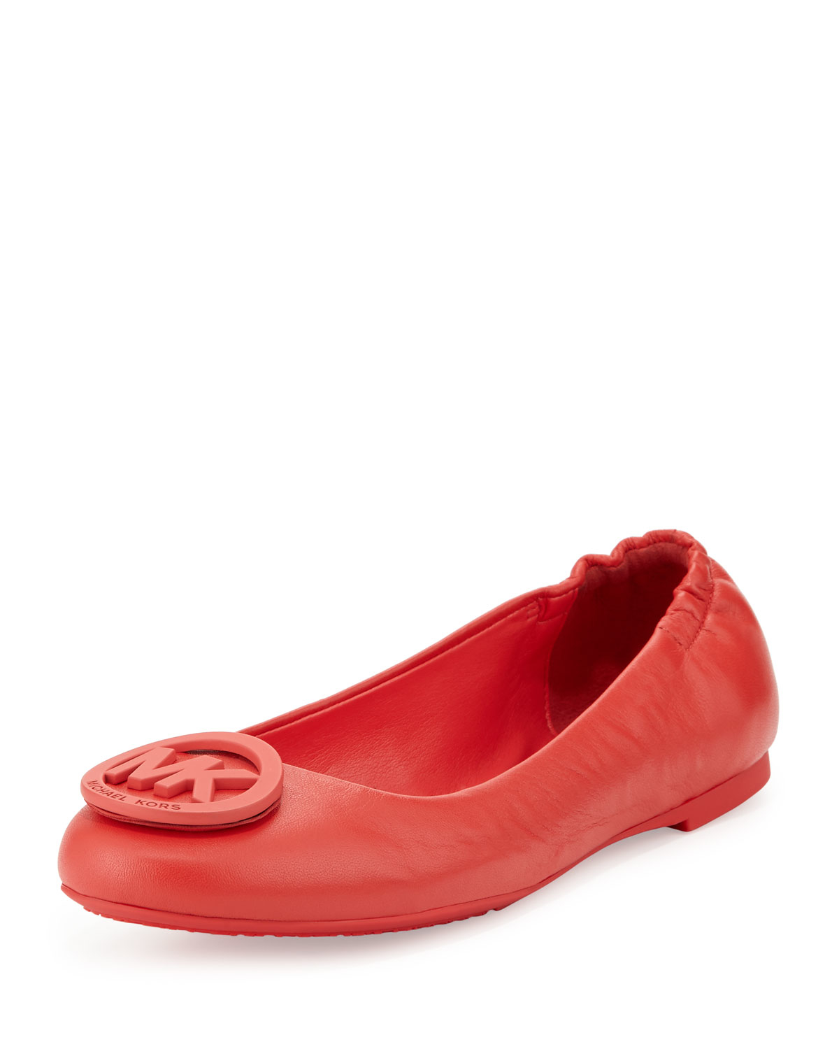 michael kors red ballet flats