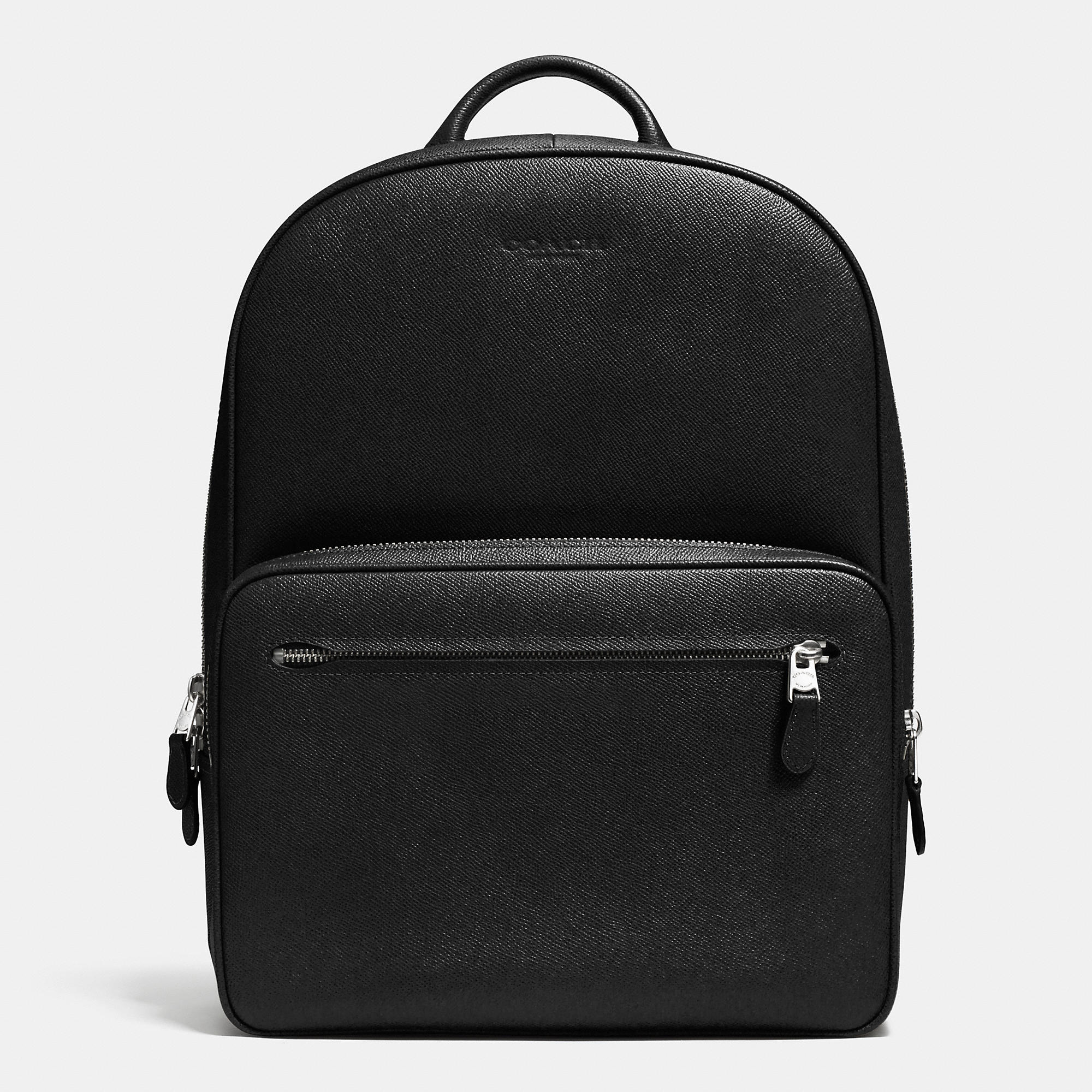 COACH Hudson Backpack In Crossgrain Leather in Black for Men | Lyst