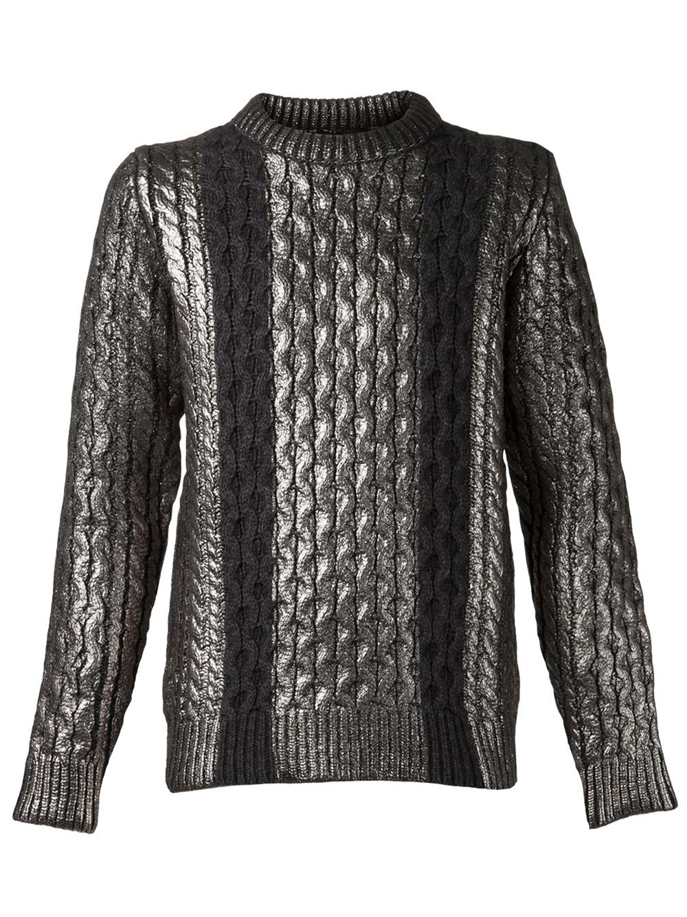 DIESEL Metallic Sweater in Grey for Men Lyst UK