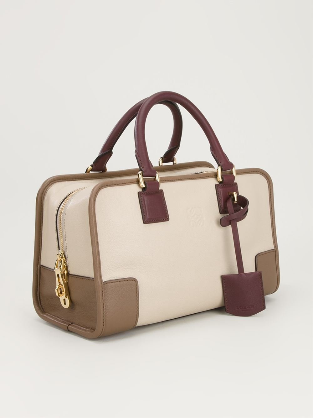 Loewe Structured Rectangle Tote Bag in Natural - Lyst