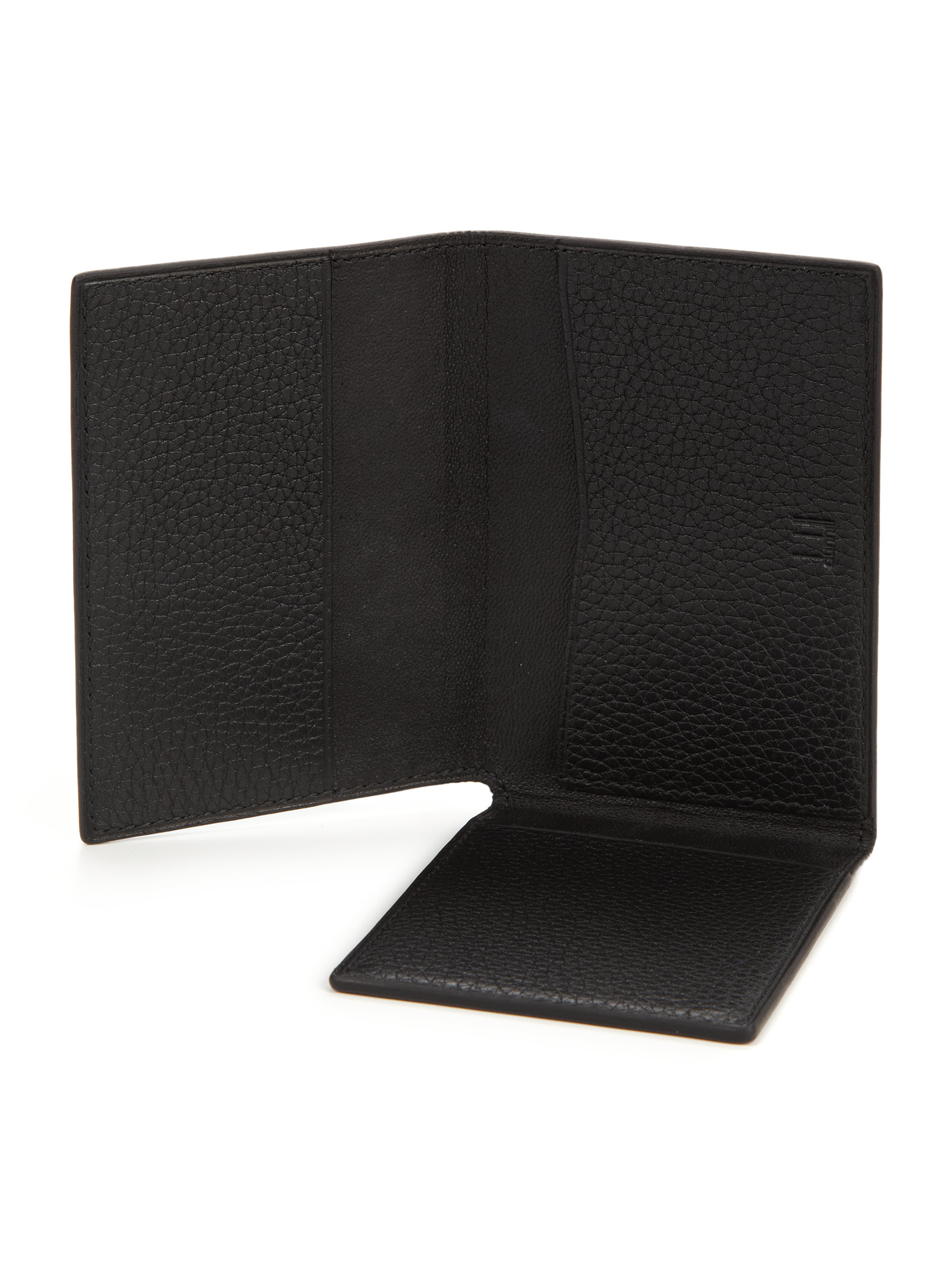 Lyst - Dunhill Boston Leather Trifold Wallet in Black for Men