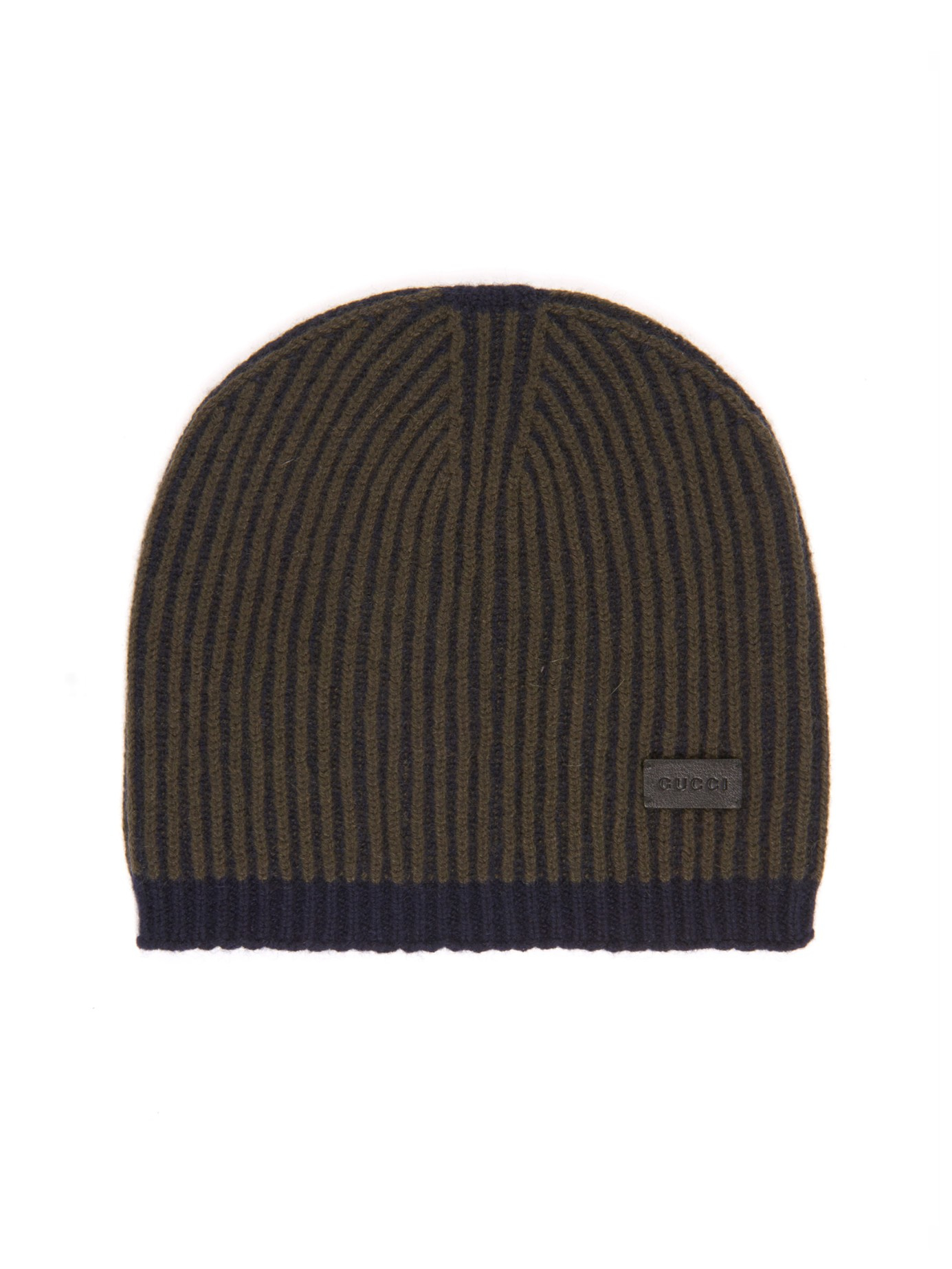 Gucci RibbedKnit Cashmere Beanie Hat in Gray for Men Lyst