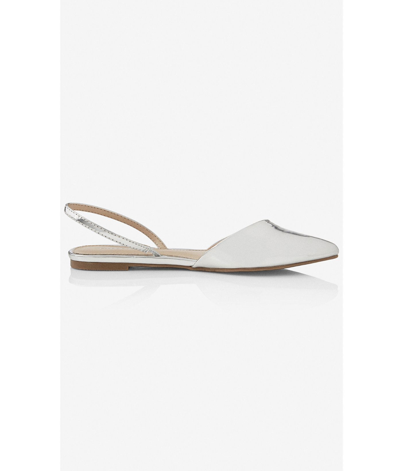 Express Pointed Toe Slingback Flat in 