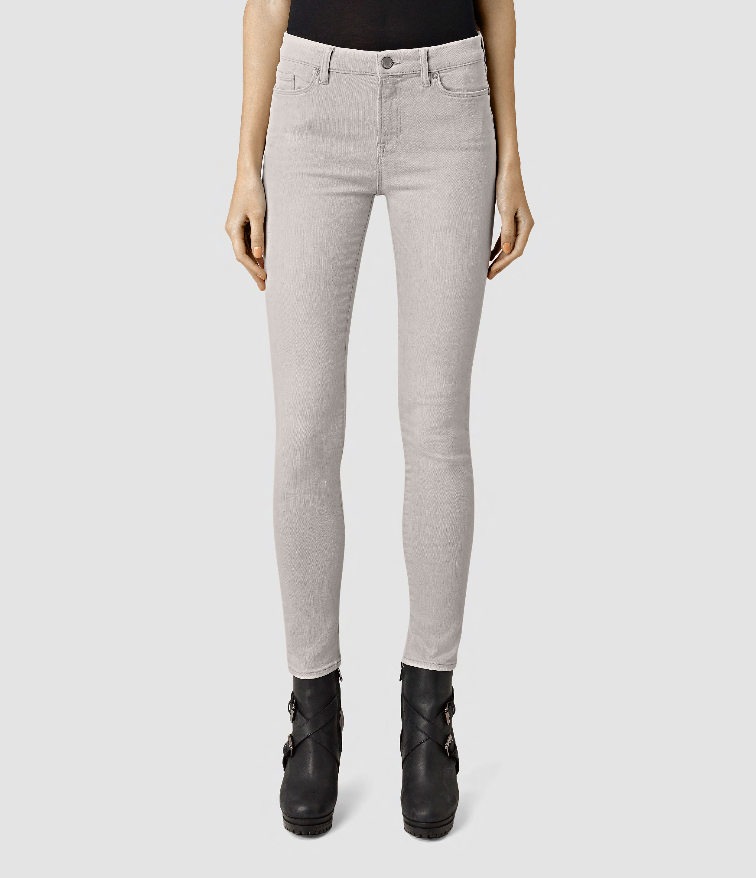 pale grey jeans womens