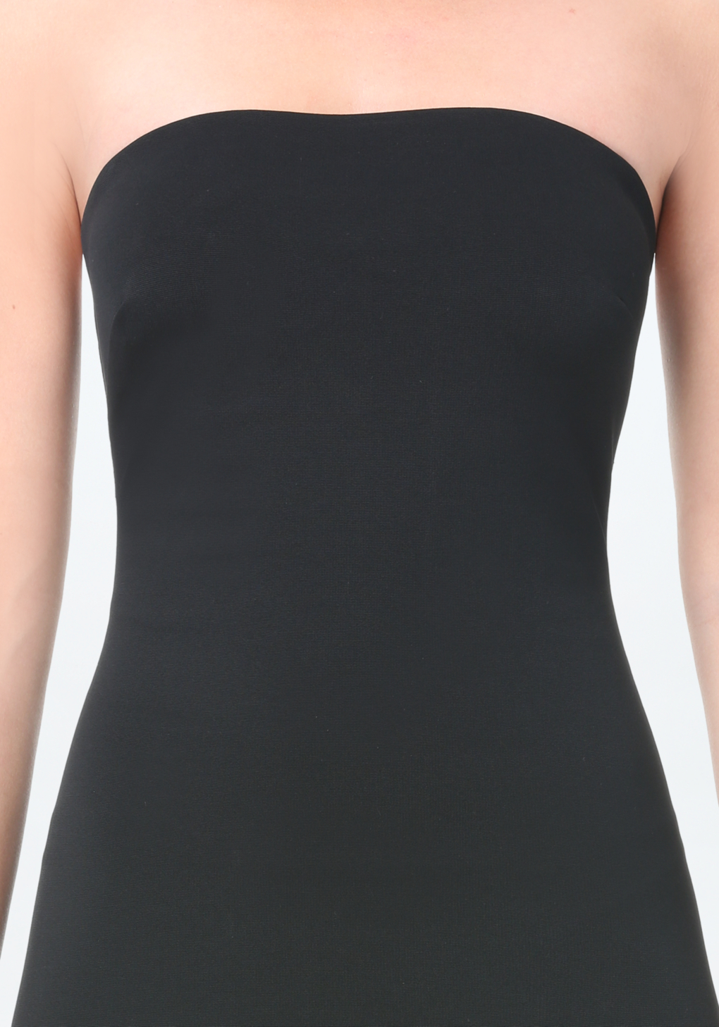 Bebe Synthetic Petite Ponte Choker Dress in Black - Lyst