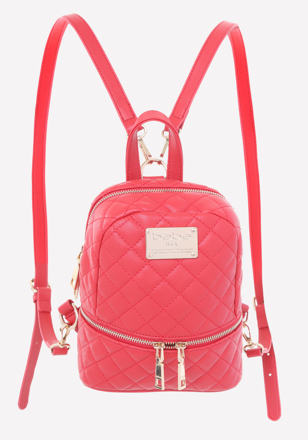 bebe quilted mini backpack