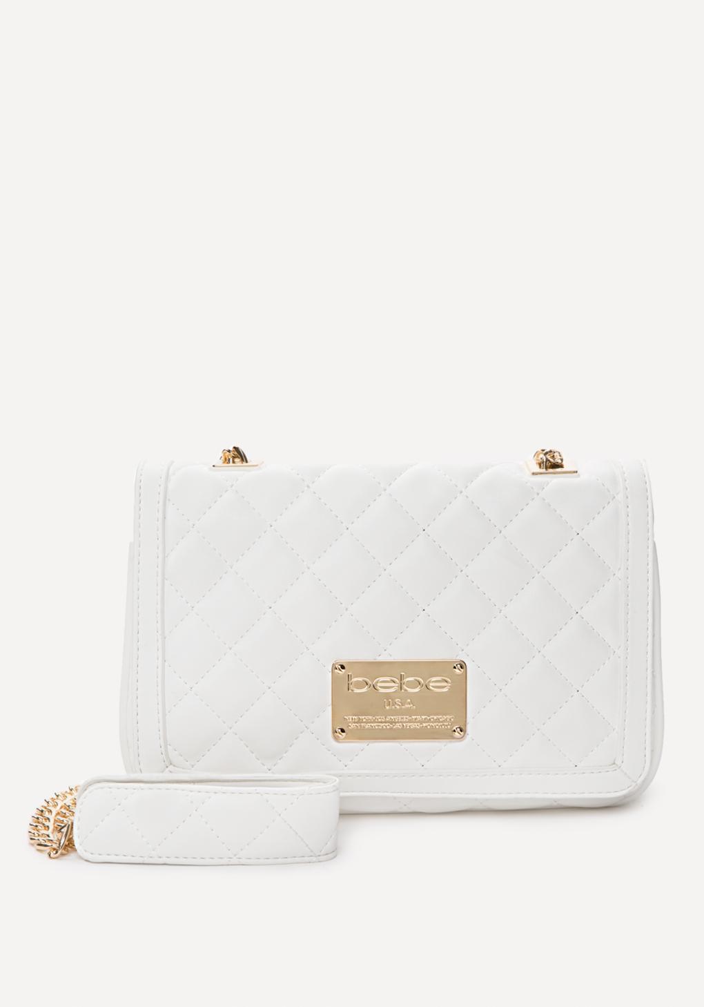 Bebe Nanette Crossbody Bag In White Lyst