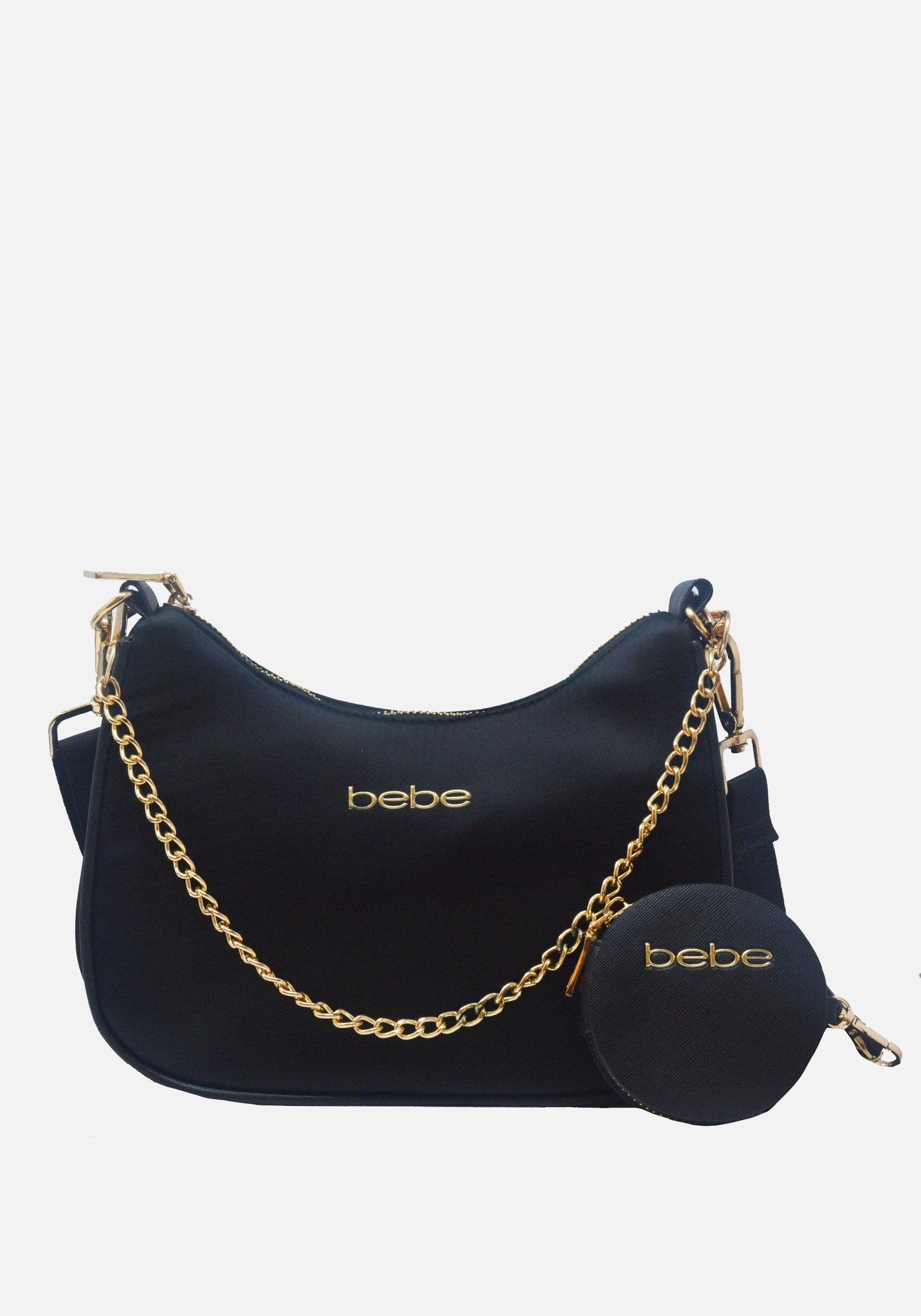 Bebe Mara Nylon Crossbody With Coin Purse in Black Lyst