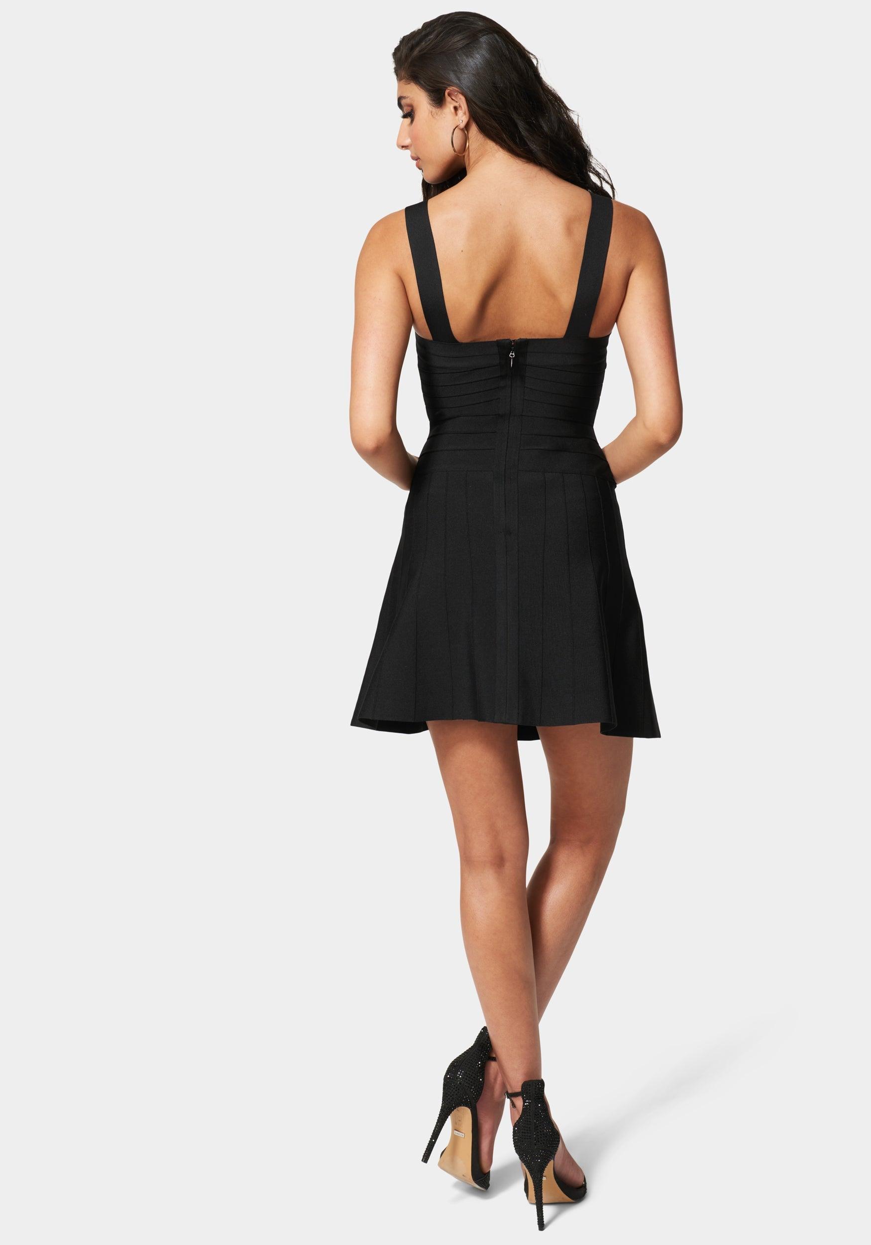 Luxe Bandage Strapless A-Line Dress