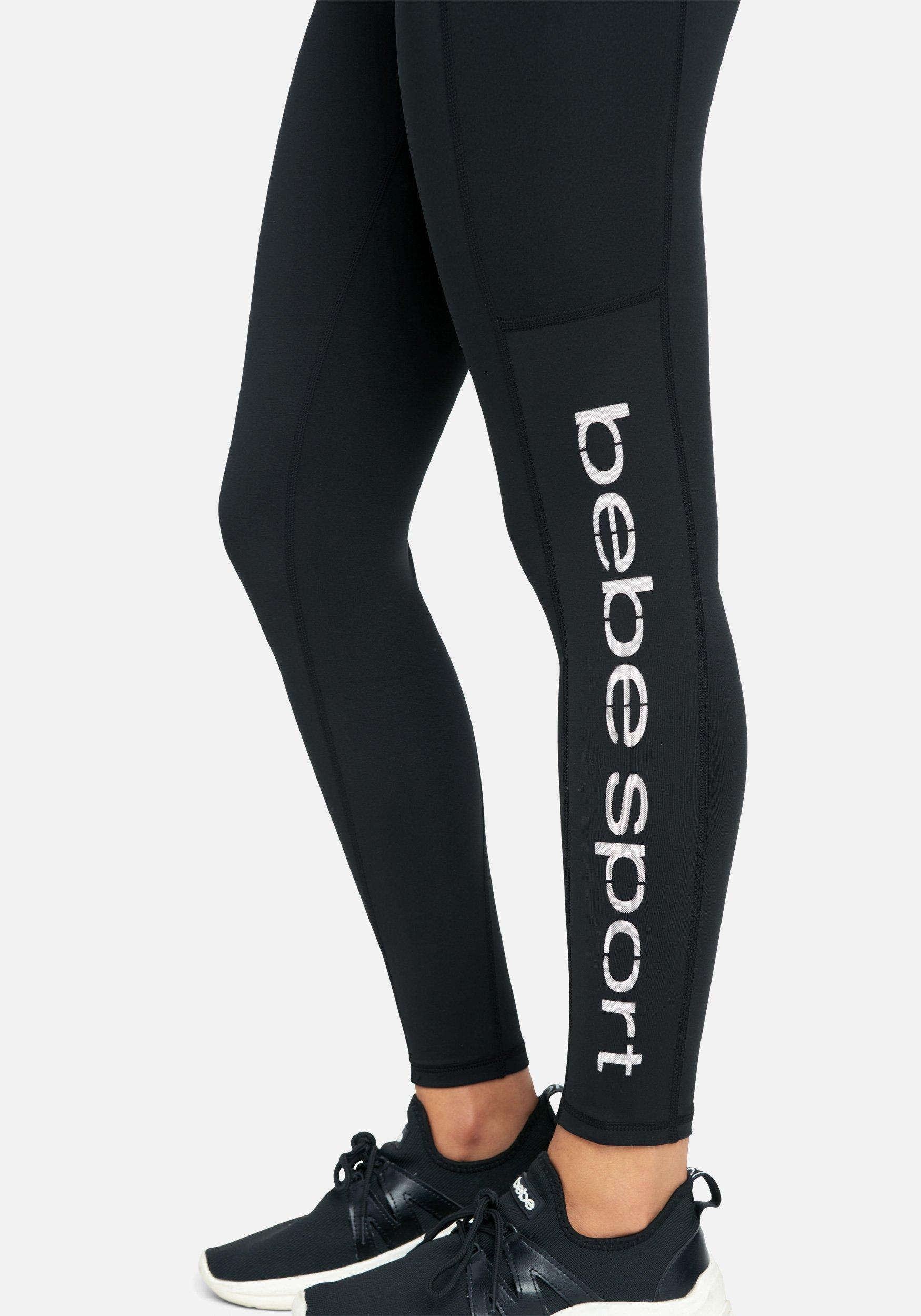 Bebe Sport Laser Cut Legging In Black Lyst