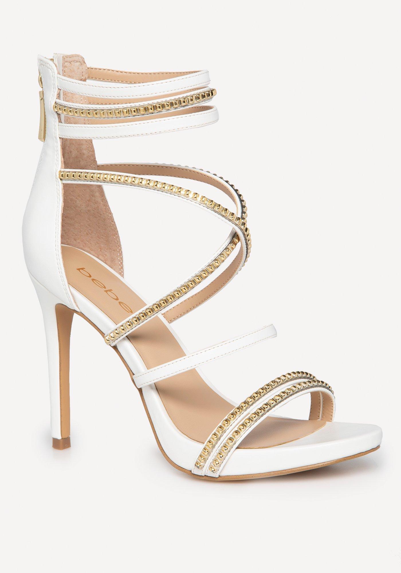 bebe strappy heels