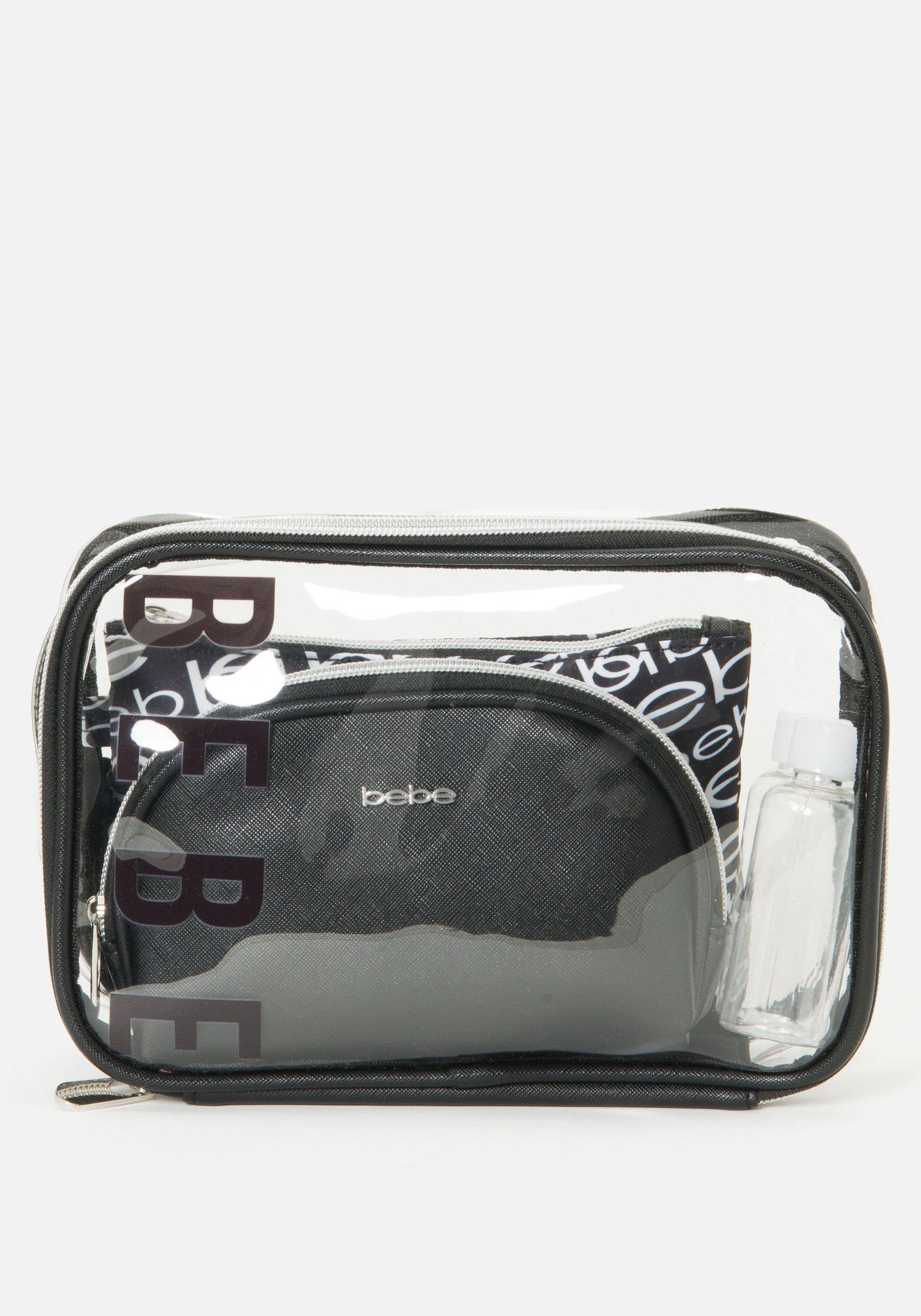 Bebe Black And Clear Multi Pack Cosmetic Bag Lyst