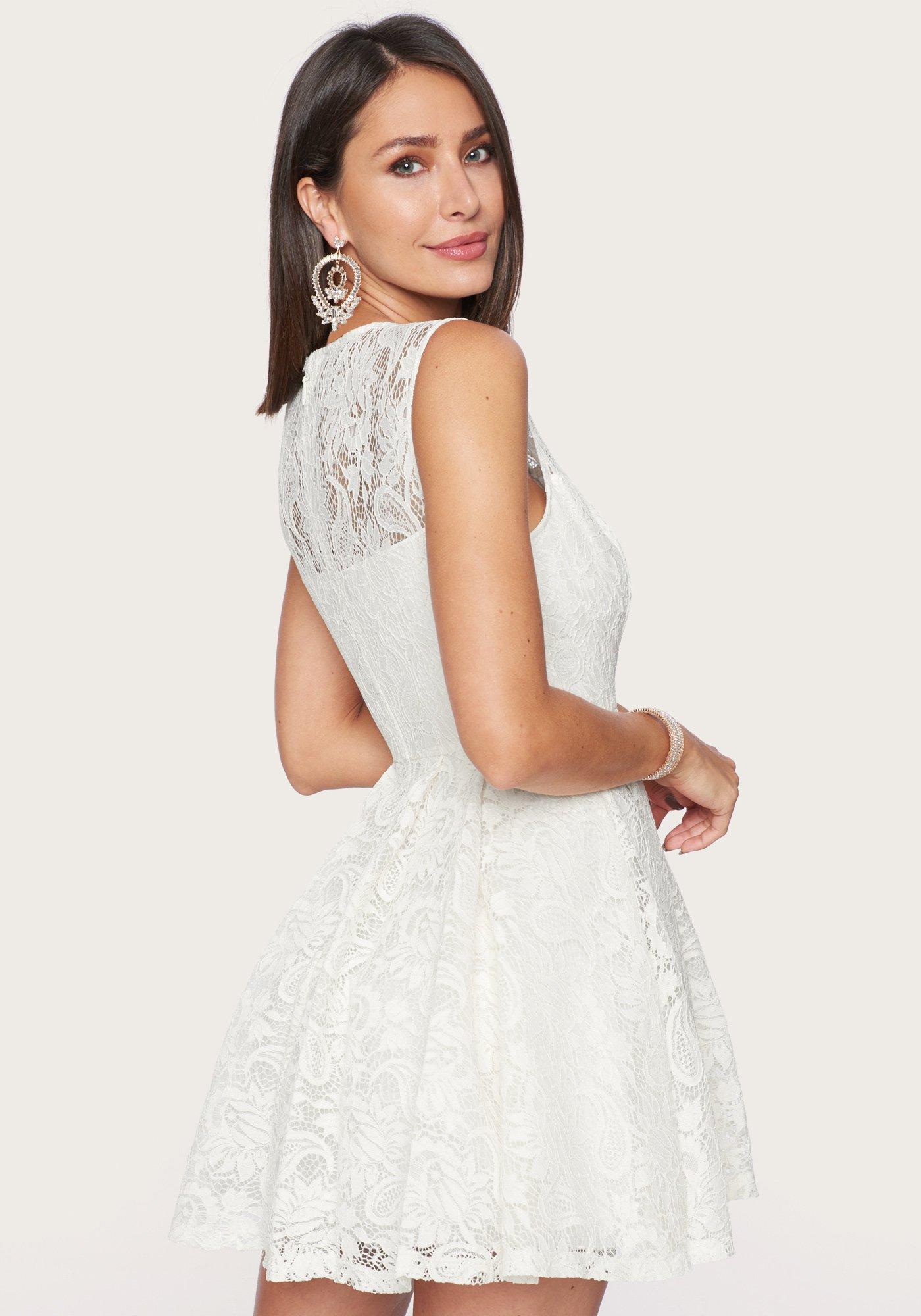 bebe embroidered dress