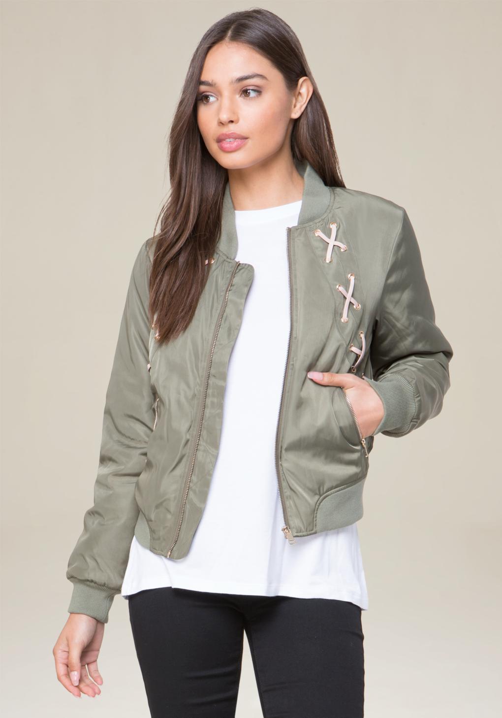bebe bomber jacket