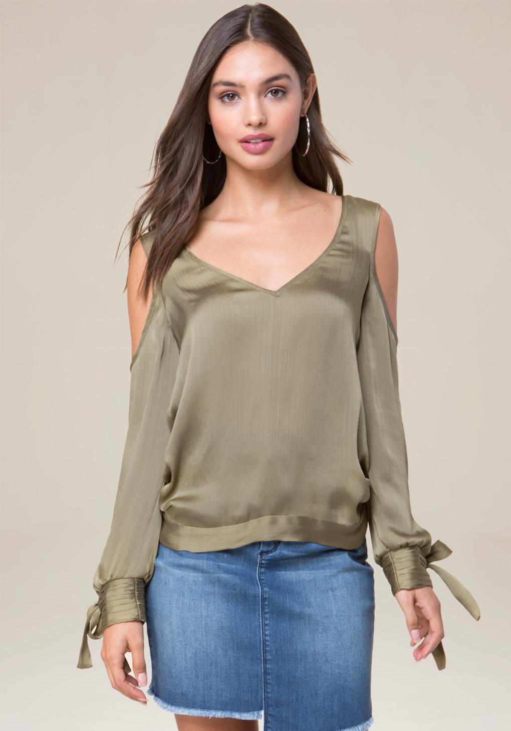 Womens Open Shoulder Tops Off Shoulder Top