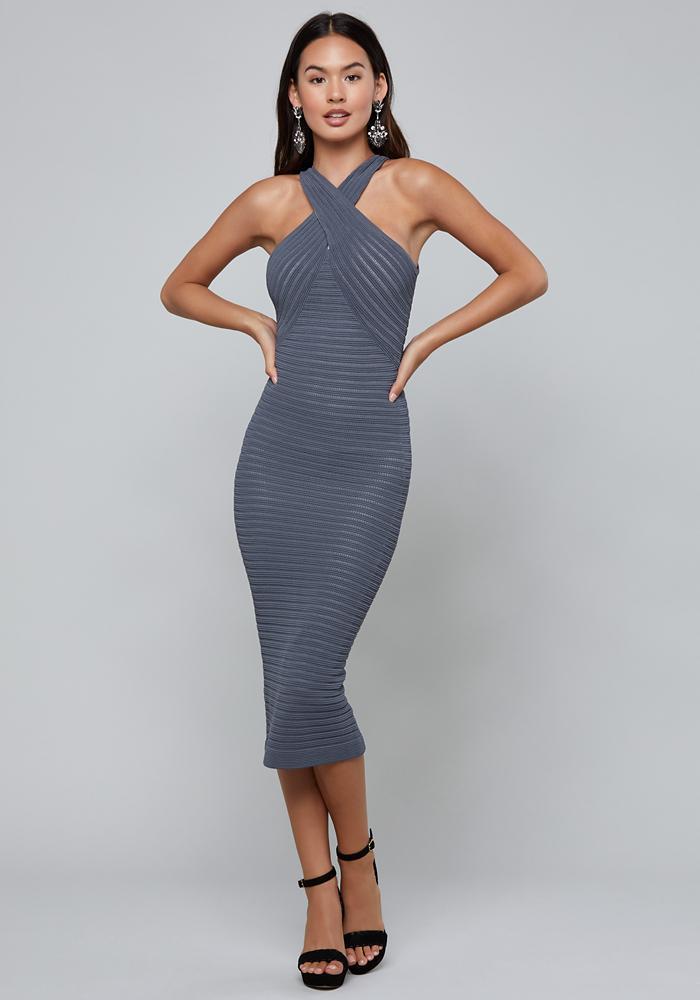 bebe diana halter dress