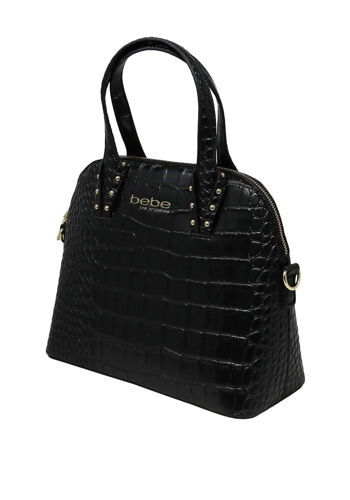 Bebe Clarita Croc Dome Bag In Black Lyst