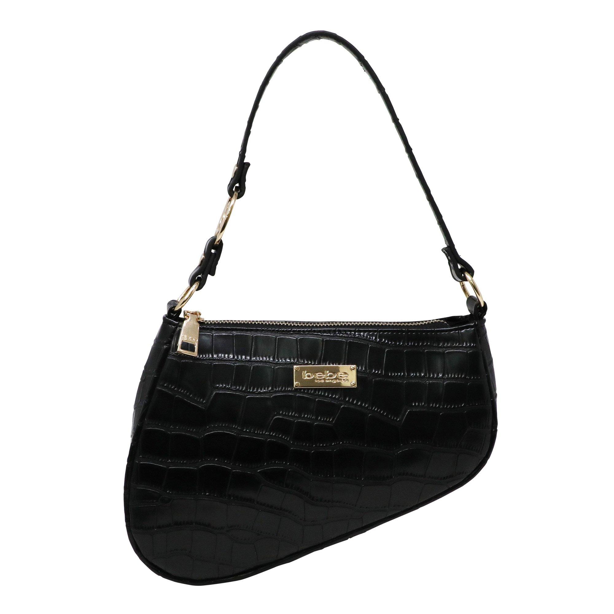 Bebe Synthetic Tara Saddle Shoulder Medium Bag In Black Lyst