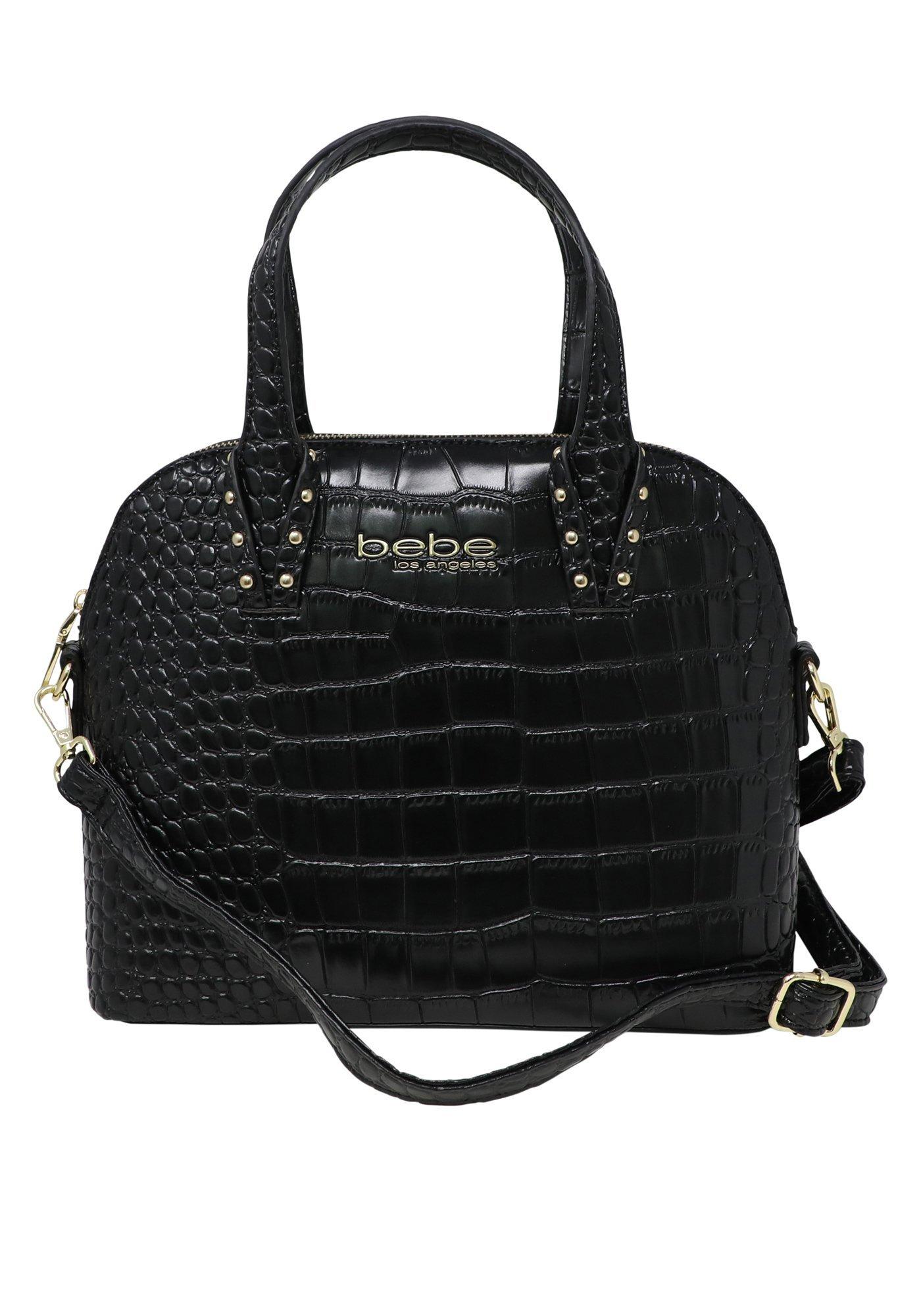 Bebe Clarita Croc Dome Bag In Black Lyst