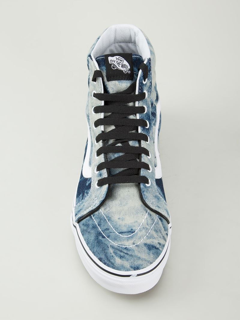 Vans Tie Dye Print Lace Up Sneakers in Blue for Men | Lyst