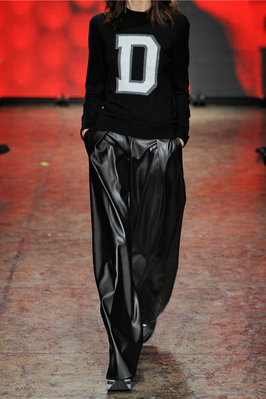 faux leather palazzo pants