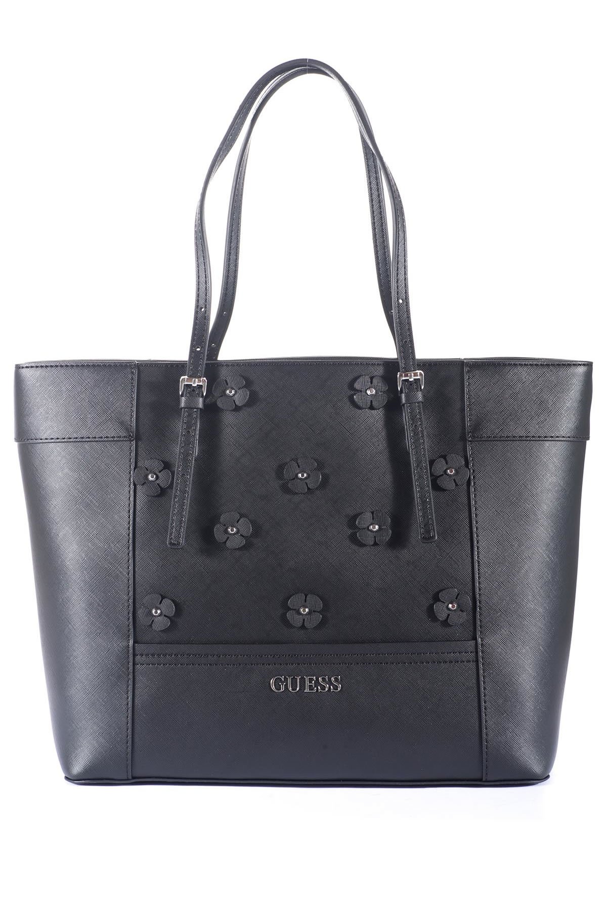 guess baguette bag black