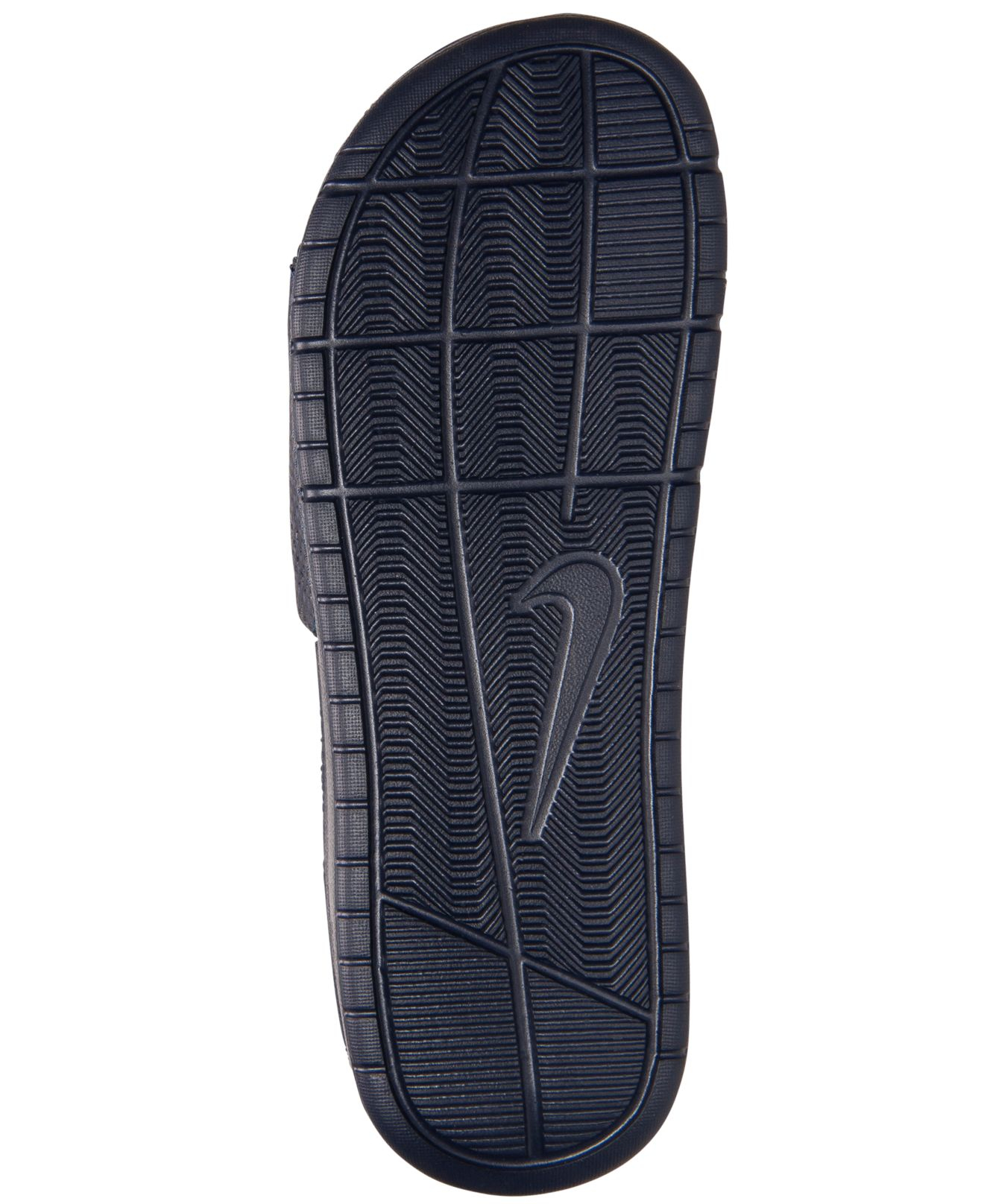 Nike Men'S Benassi Solarsoft Slide Sandals From Finish Line in Blue for ...