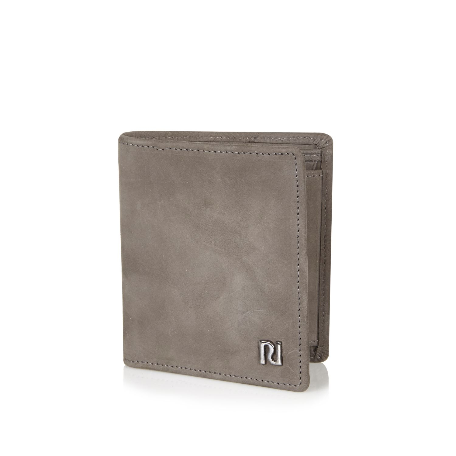 River Island Grey Leather 3Fold Wallet in Gray for Men (grey) Lyst