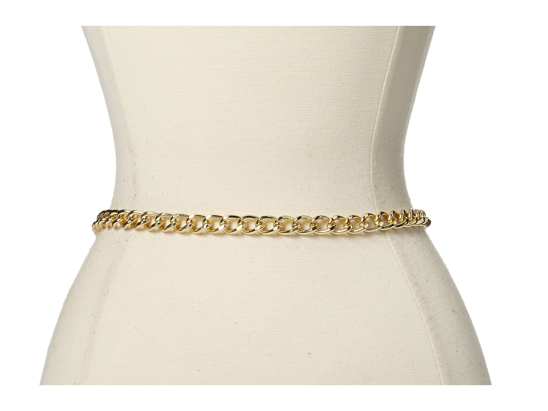 MICHAEL Michael Kors Chain Belt W Enamel Metal Mk Logo in Black Lyst