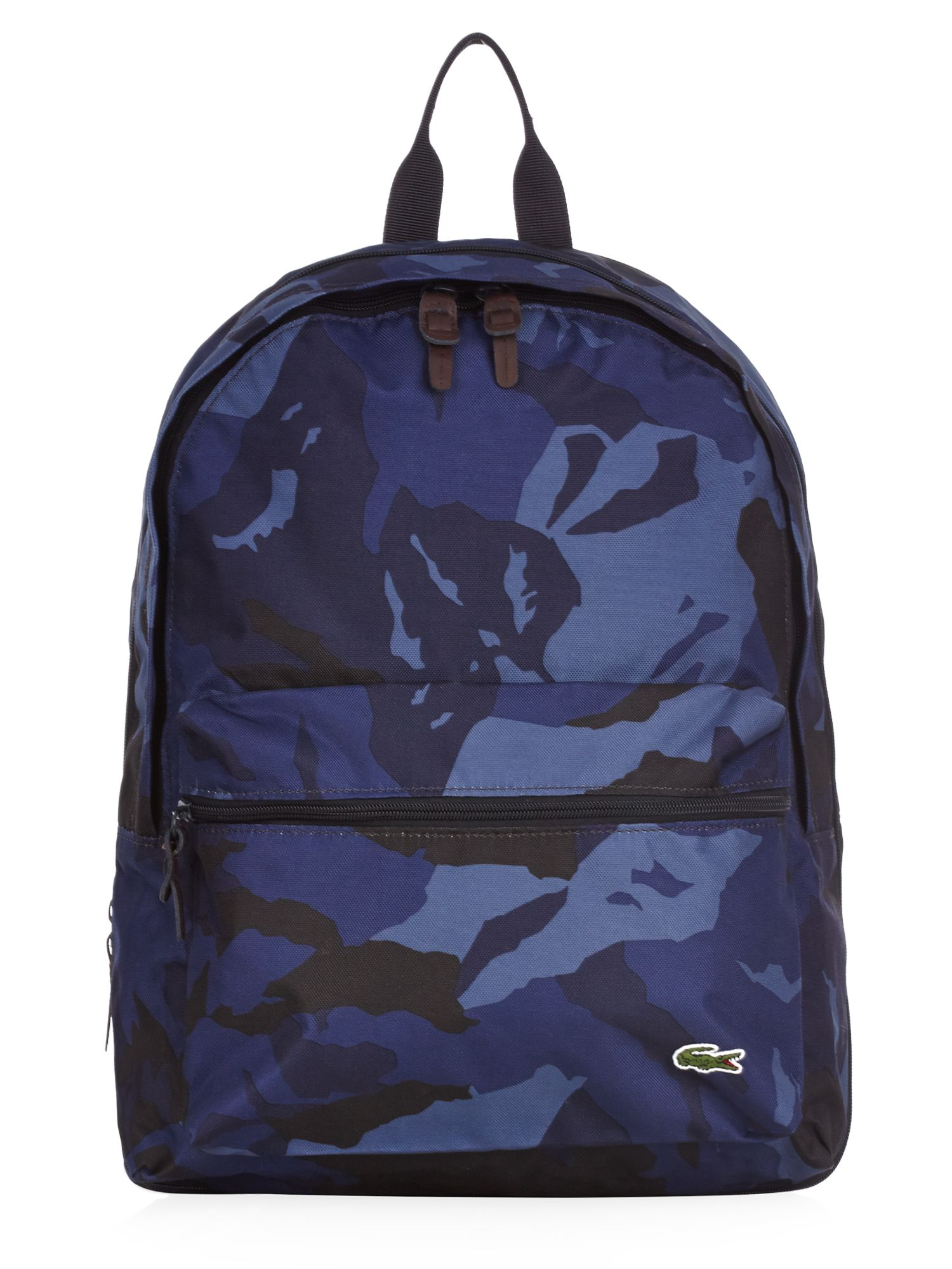 Lacoste Camo Print Backpack in Blue for Men Lyst