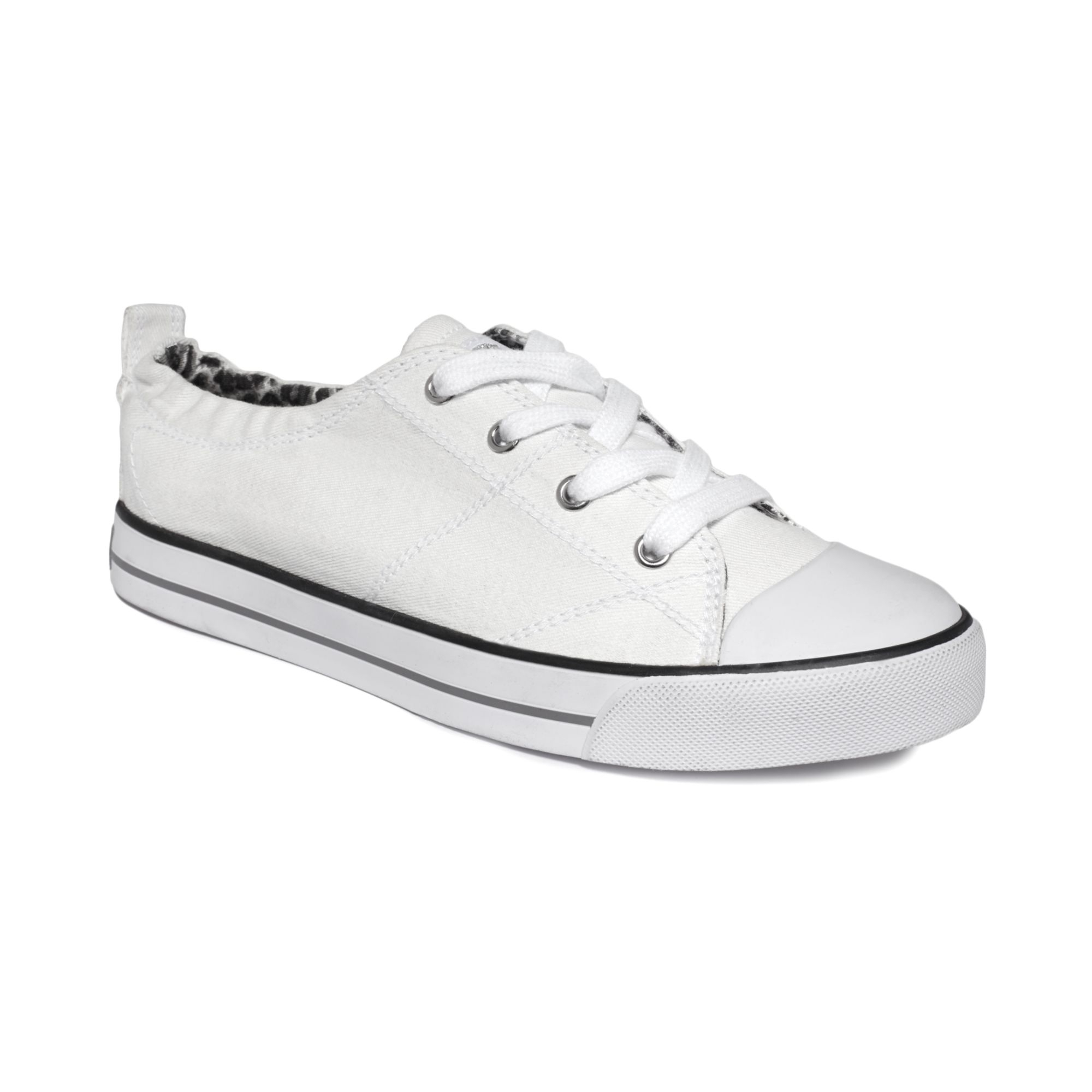 ladies white guess trainers