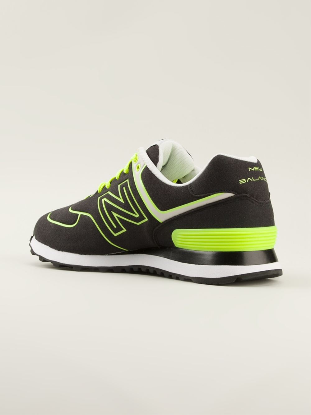 New Balance 'Neon Lights 574' Sneakers in Black for Men - Lyst